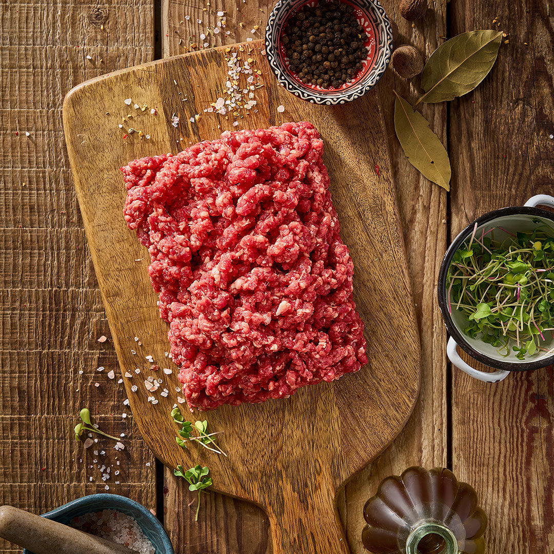 Ground Beef – 20% Fat (Premium Juicy) - مفروم 20% دهون (9111878533353) (9111878435049)